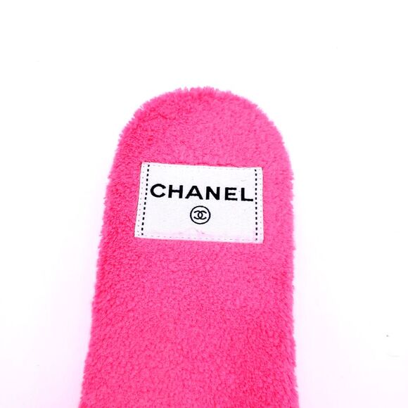 CHANEL Terry CC Flat Mules Sandals 39 Pink - Picture 8 of 8